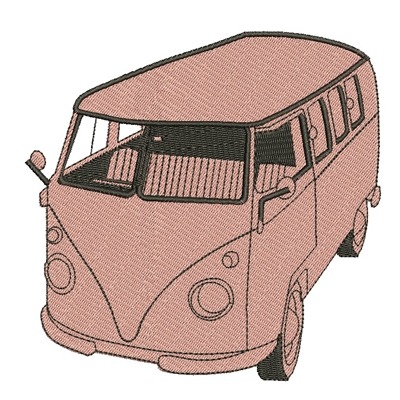 Matriz de matriz Matriz De Bordado Kombi