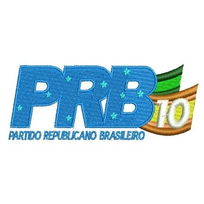 Matriz de matriz Matriz De Bordado Prb Part. Republicano Brasileiro