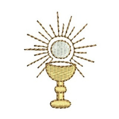 Matriz de matriz Matriz De Bordado Cálice Com Hóstia Pequeno