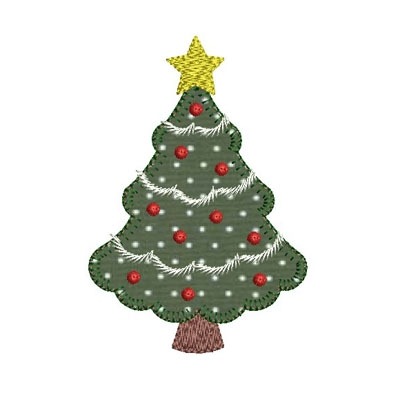 Matriz de matriz Matriz De Bordado árvore De Natal Aplicada