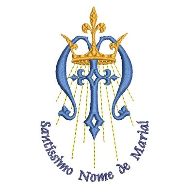 Matriz de matriz Matriz De Bordado Santíssimo Nome De Maria