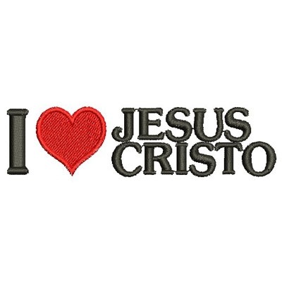 Matriz de matriz Matriz De Bordado Eu Amo Jesus Cristo