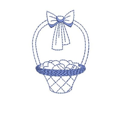 Matriz de matriz Matriz De Bordado Cesta De Ovos De Páscoa