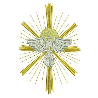 Matriz de matriz Matriz De Bordado Divino Espírito Santo 15 Cm