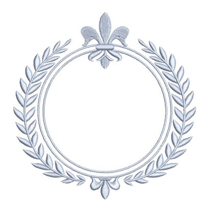 Matriz de matriz Matriz De Bordado Ramos Com Flor De Lis G