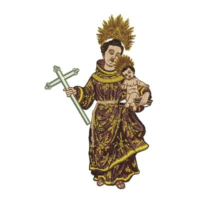 Matriz de matriz Matriz De Bordado Santo Antônio 15 Cm