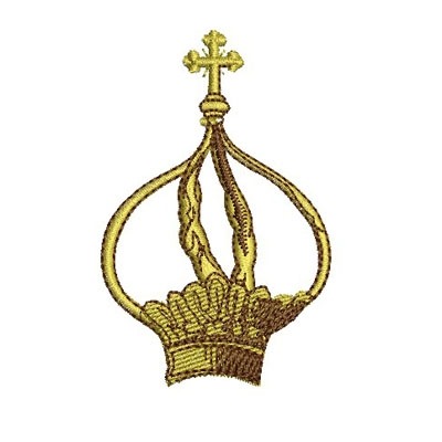Matriz de matriz Matriz De Bordado Coroa 8 Cm