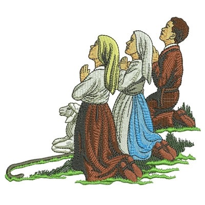 Matriz de matriz Matriz De Bordado Pastorinhos De Nossa Senhora De Fátima