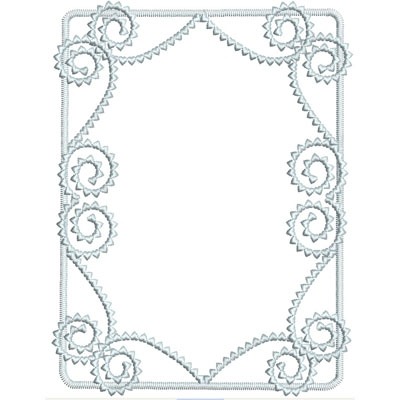 Matriz de matriz Matriz De Bordado Moldura 19 Cm