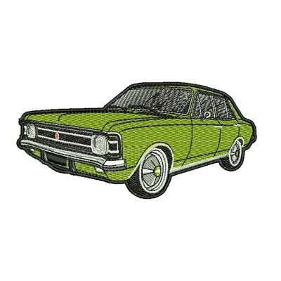 Matriz de matriz Matriz De Bordado Carro Clássico Com Contorno 12