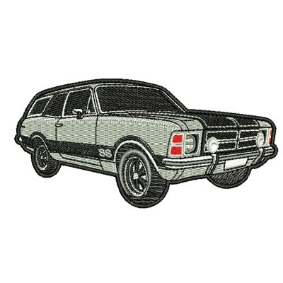 Matriz de matriz Matriz De Bordado Carro Clássico Com Contorno 33
