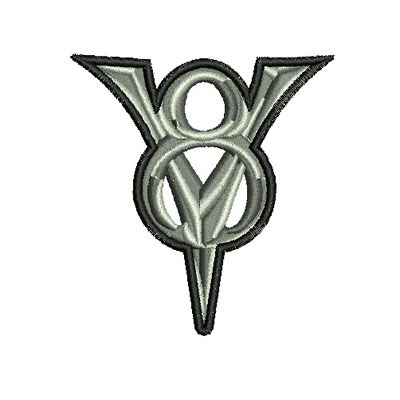 Matriz de matriz Matriz De Bordado V8 7 Cm Contornado
