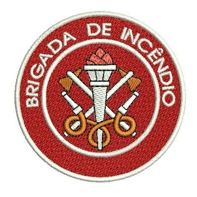 Matriz de matriz Matriz De Bordado Brigada De Incêndio 8 Cm