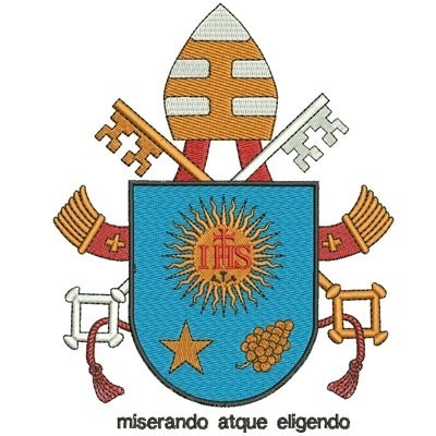 Matriz de matriz Matriz De Bordado Escudo Do Papa Francisco