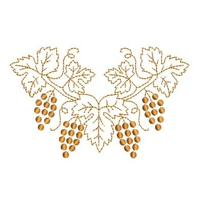 Matriz de matriz Matriz De Bordado Uvas &amp; Trigos 24