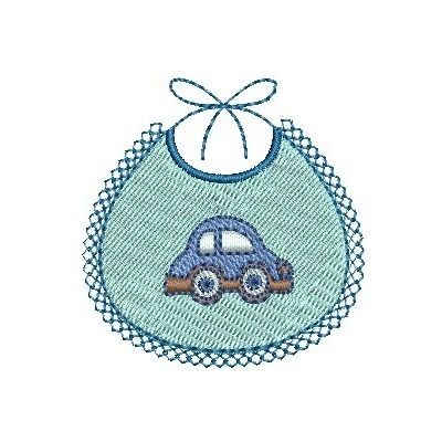 Matriz de matriz Matriz De Bordado Babador Carrinho