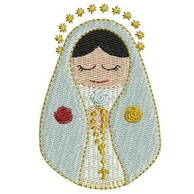 Matriz de matriz Matriz De Bordado Nossa Senhora Da Rosa Mística