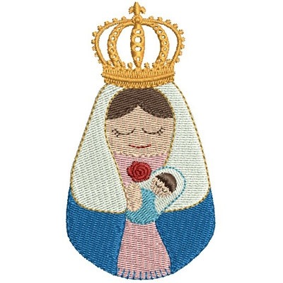 Matriz de matriz Matriz De Bordado Nossa Senhora Dos Aflitos