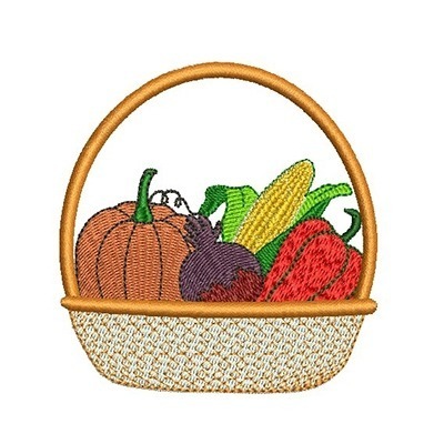 Matriz de matriz Matriz De Bordado Cesta De Legumes