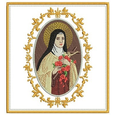 Matriz de matriz Matriz De Bordado Conjunto De Alfaias Santa Terezinha De Lissieux  33