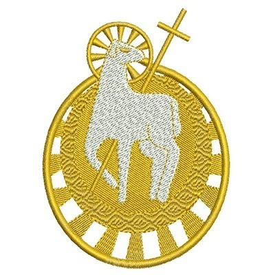 Matriz de matriz Matriz De Bordado Cordeiro Dourado