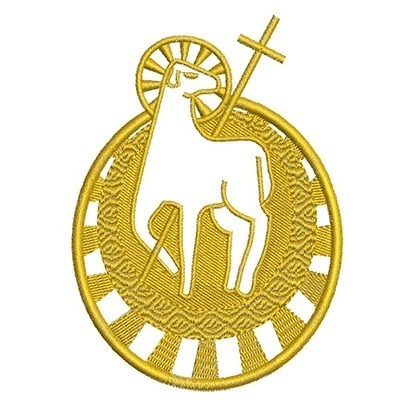Matriz de matriz Matriz De Bordado Cordeiro Dourado Vazado