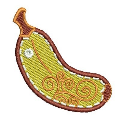Matriz de matriz Matriz De Bordado Banana Decorada