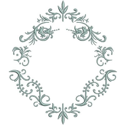 Matriz de matriz Matriz De Bordado Moldura Provençal 24