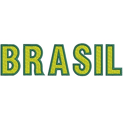 Matriz de matriz Matriz De Bordado Brasil 18 Cm