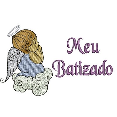 Matriz de matriz Matriz De Bordado Meu Batizado 2