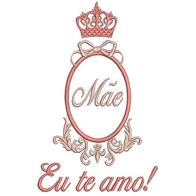 Matriz de matriz Matriz De Bordado Moldura Provençal Mãe 2