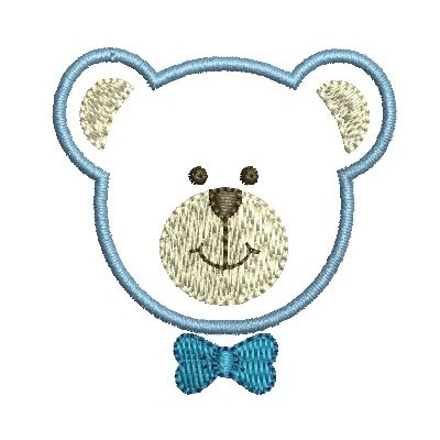 Matriz de matriz Matriz De Bordado Carinha Urso 5 Cm