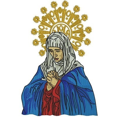 Matriz de matriz Matriz De Bordado Nossa Senhora Da Dores 28 Cm