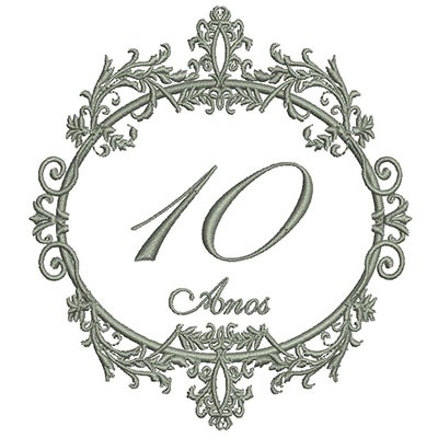 Matriz de matriz Matriz De Bordado Moldura Provençal Bodas 10 Anos