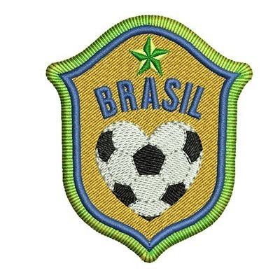 Matriz de matriz Matriz De Bordado Escudo Brasil Copa