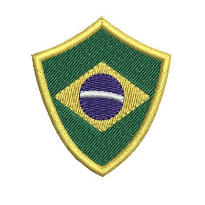 Matriz de matriz Matriz De Bordado Escudo Brasil