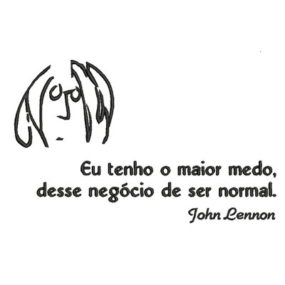 Matriz de matriz Matriz De Bordado John Lenon Frase