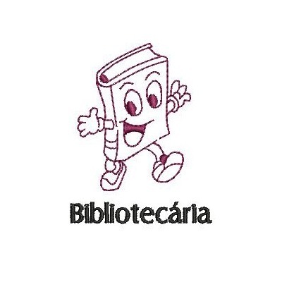 Matriz de matriz Matriz De Bordado Bibliotecária