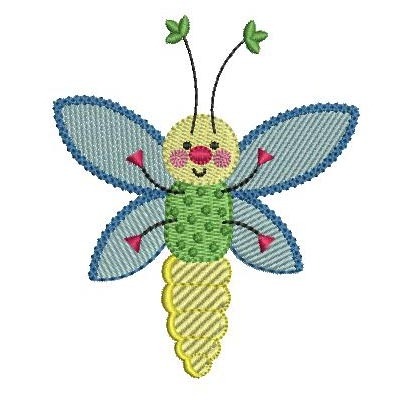 Matriz de matriz Matriz De Bordado Libélula Bebe