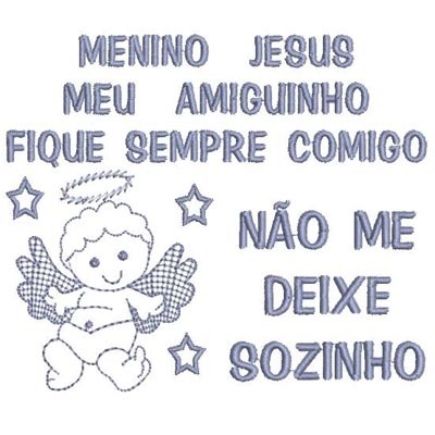 Matriz de matriz Matriz De Bordado Oração á Menino Jesus