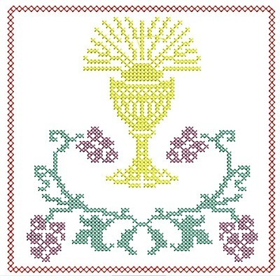 Matriz de matriz Matriz De Bordado Conjunto De Alfaia Ponto Cruz 109