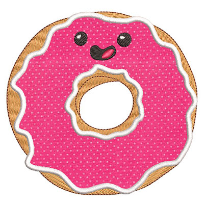 Matriz de matriz Matriz De Bordado Donuts Cute Aplicado