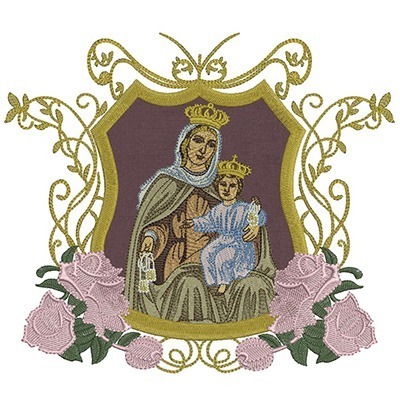 Matriz de matriz Matriz De Bordado Nossa Senhora Do Carmo 22 Cm