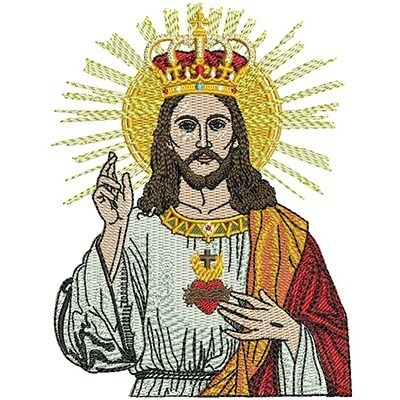 Matriz de matriz Matriz De Bordado Cristo Rei 14 Cm