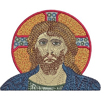 Matriz de matriz Matriz De Bordado Jesus Bizantino 9 Cm