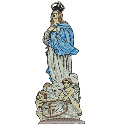 Matriz de matriz Matriz De Bordado Nossa Senhora Imaculada Conceição 19 Cm