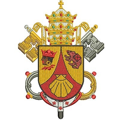 Matriz de matriz Matriz De Bordado Brasão Bento Xvi