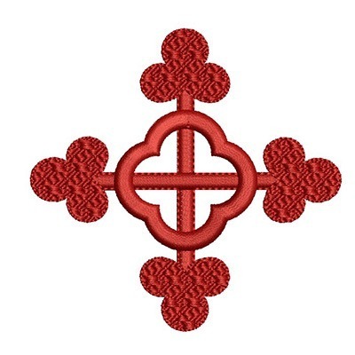 Matriz de matriz Matriz De Bordado Cruz Decorada 7