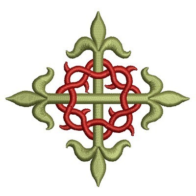 Matriz de matriz Matriz De Bordado Cruz Decorada 28