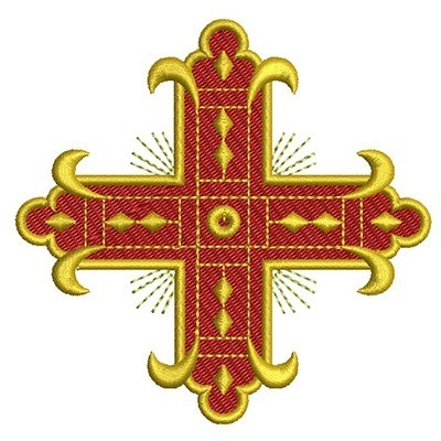 Matriz de matriz Matriz De Bordado Cruz Decorada 38
